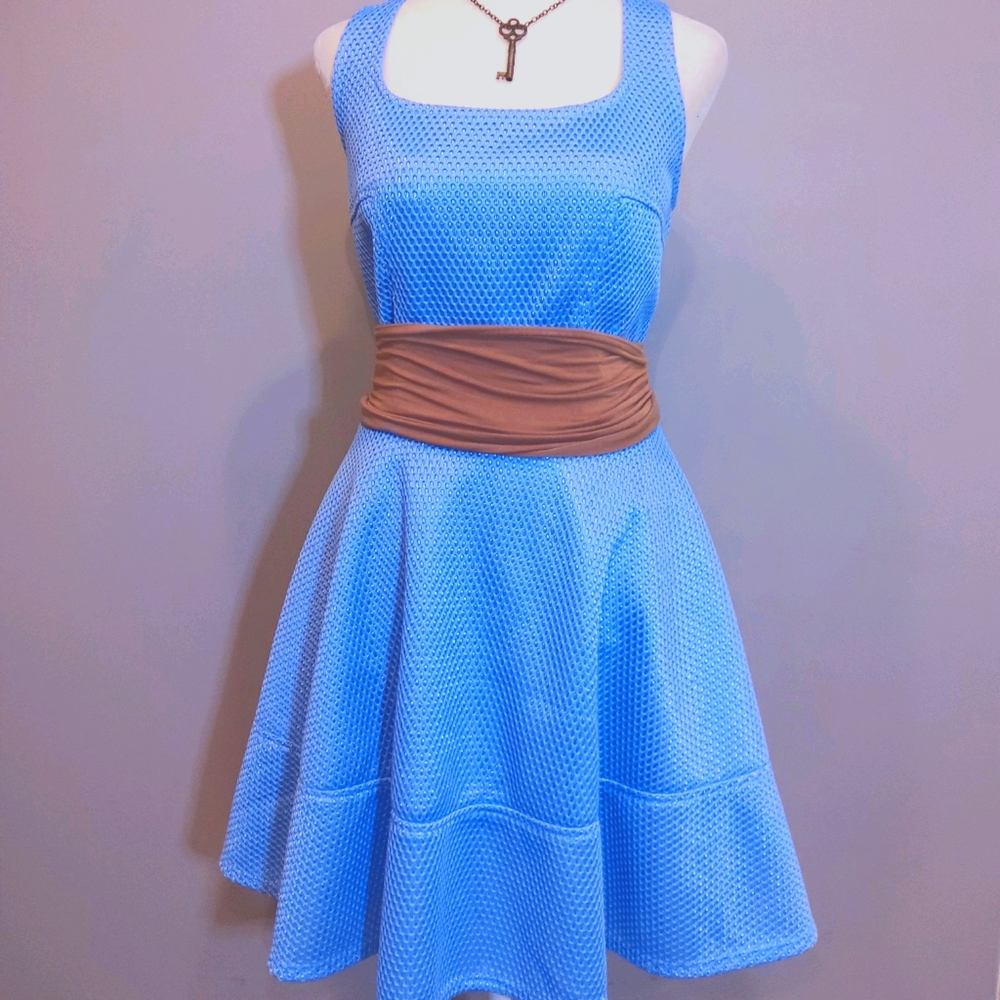 Women's Baby Blue Mystic Party Dress Size Medium